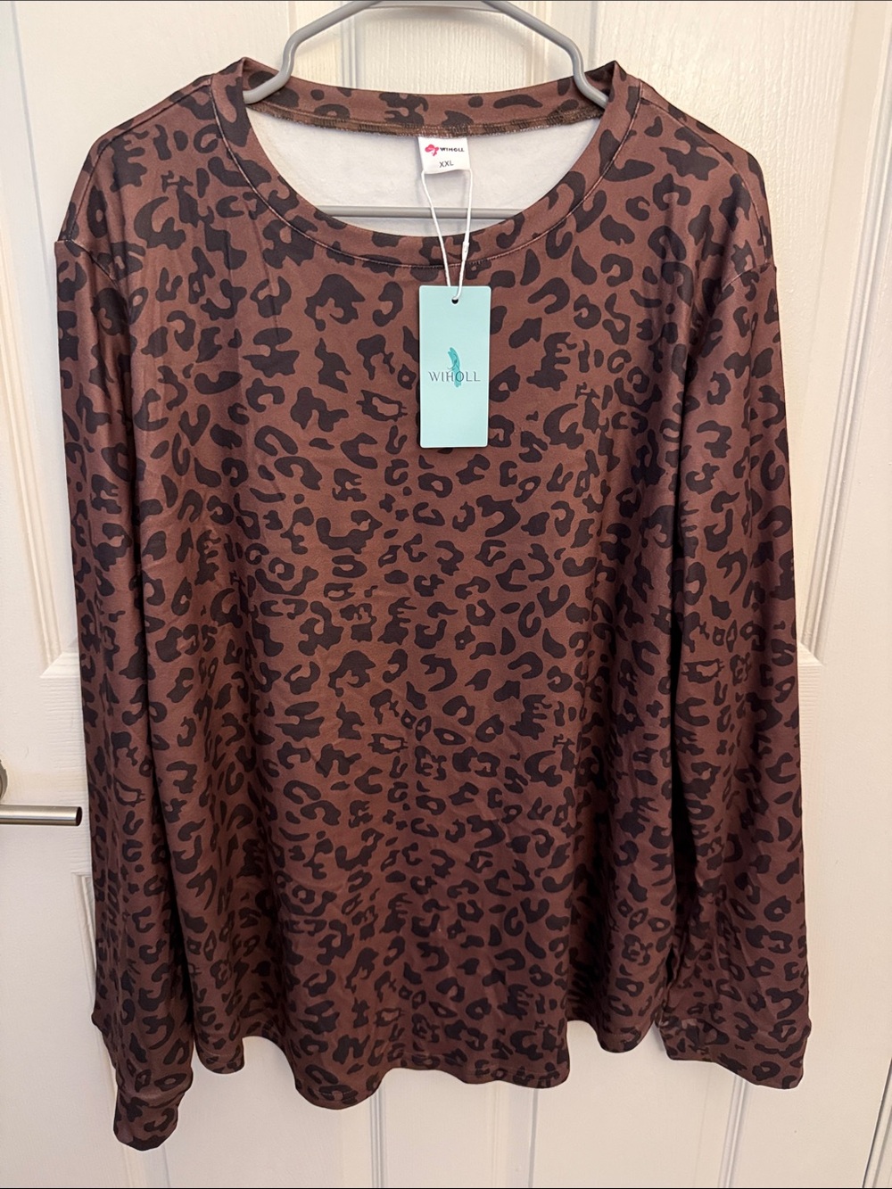 WILDFOLK Brown Leopard Print Long Sleeve Tee